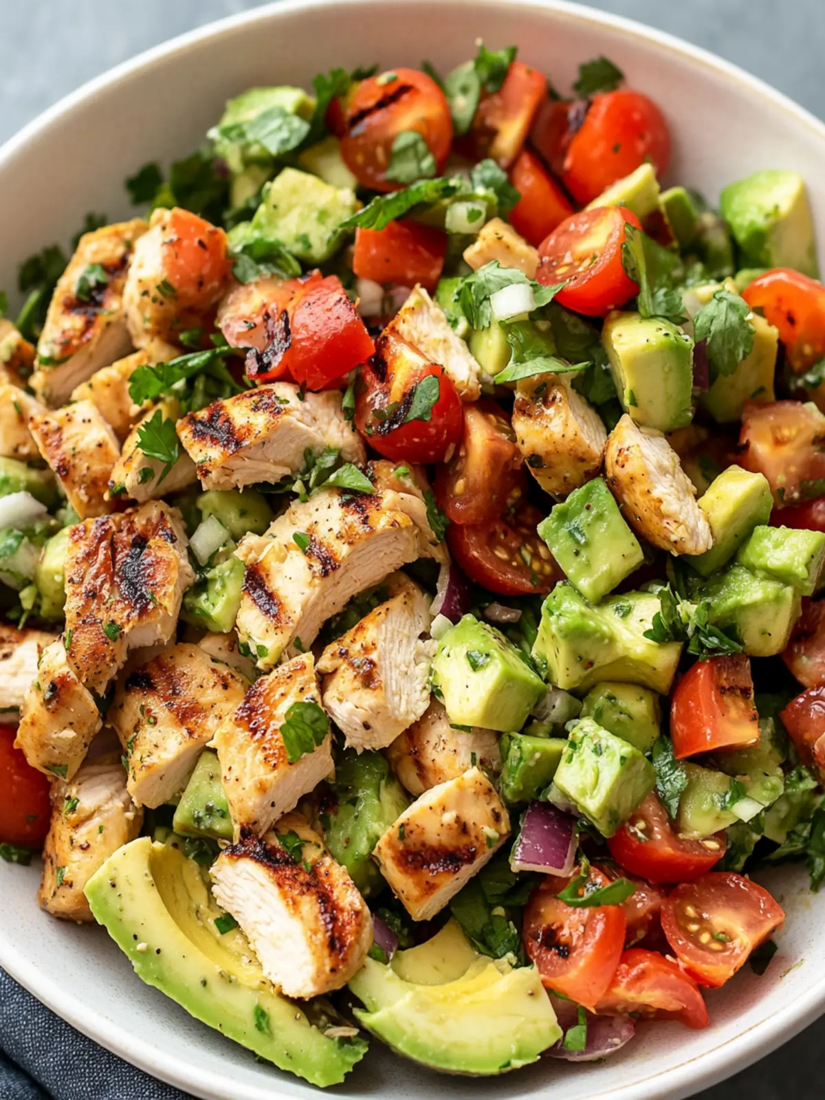 Family Favorite: Avocado Chicken Salad with Zesty Lemon Dressing